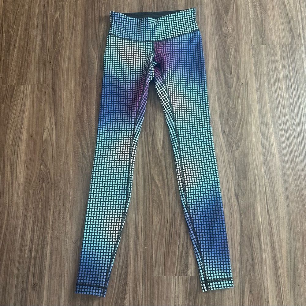 Lululemon Wunder Under Pant III Tight Leggings Full On Luon Cosmic Dot Size 4